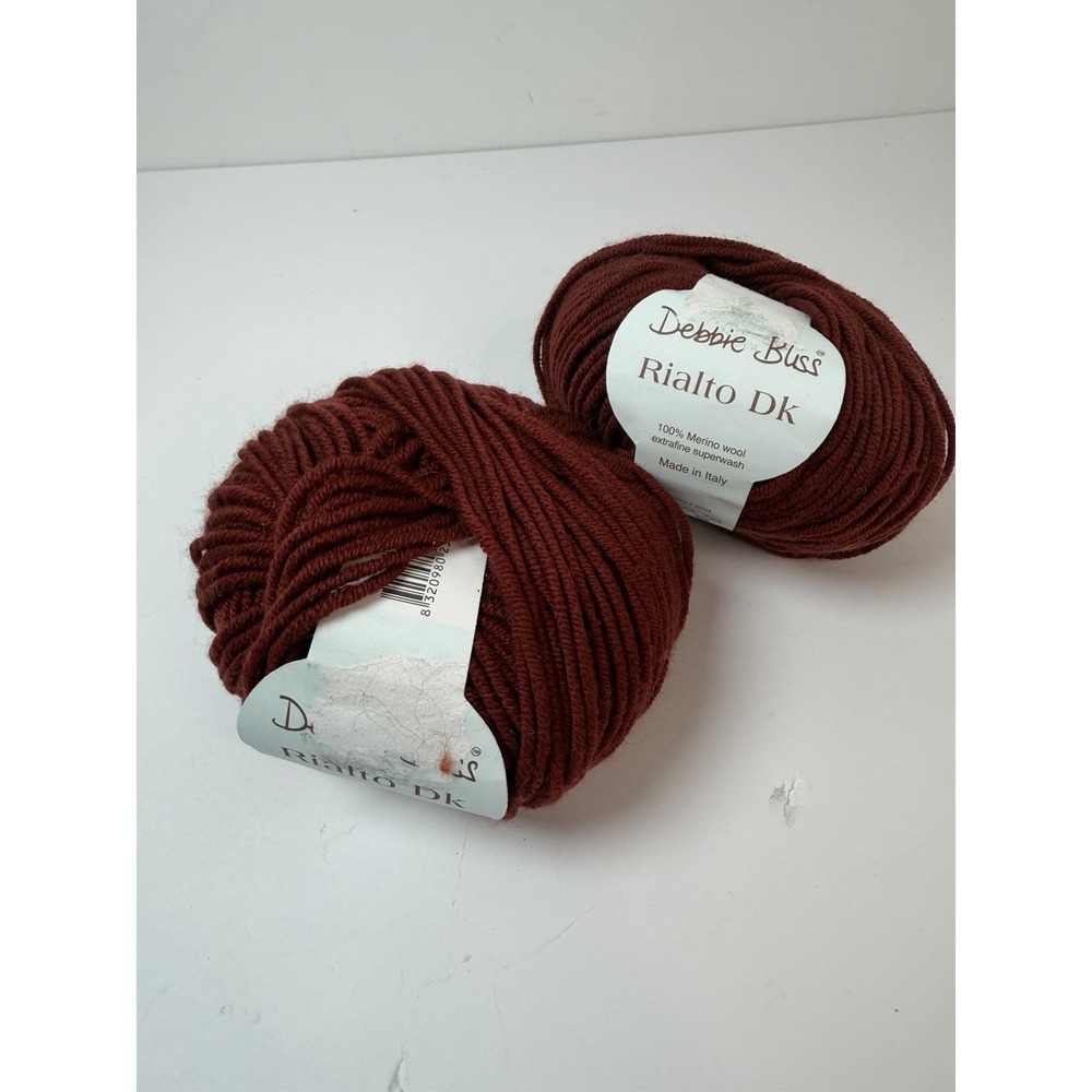 Debbie Bliss Rialto DK 100% Superwash Extrafine‎ Merino Wool Yarn Lot of 2